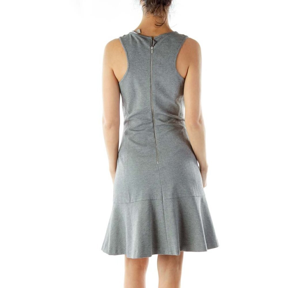 Banana Republic Gray A-Line Work Dress - Picture 2 of 3